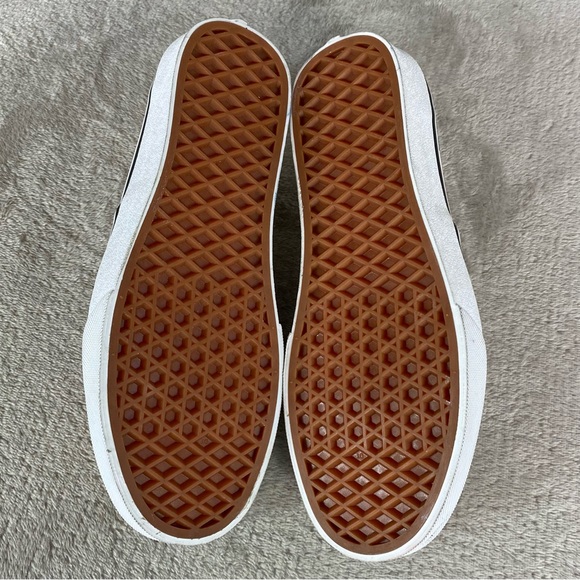 Vans Authentic Packing Tape Shoes Men 7.5 Women 9 White Black Canvas Sneaker NEW - Picture 9 of 10